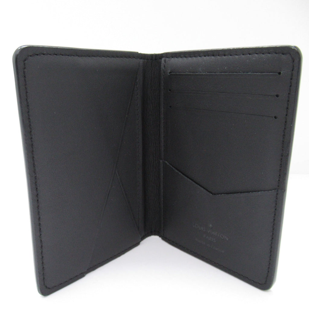 Louis Vuitton Louis Vuitton Organizer Duposh Card Case Accessories Leather Monogram Shadow Men Black M62899