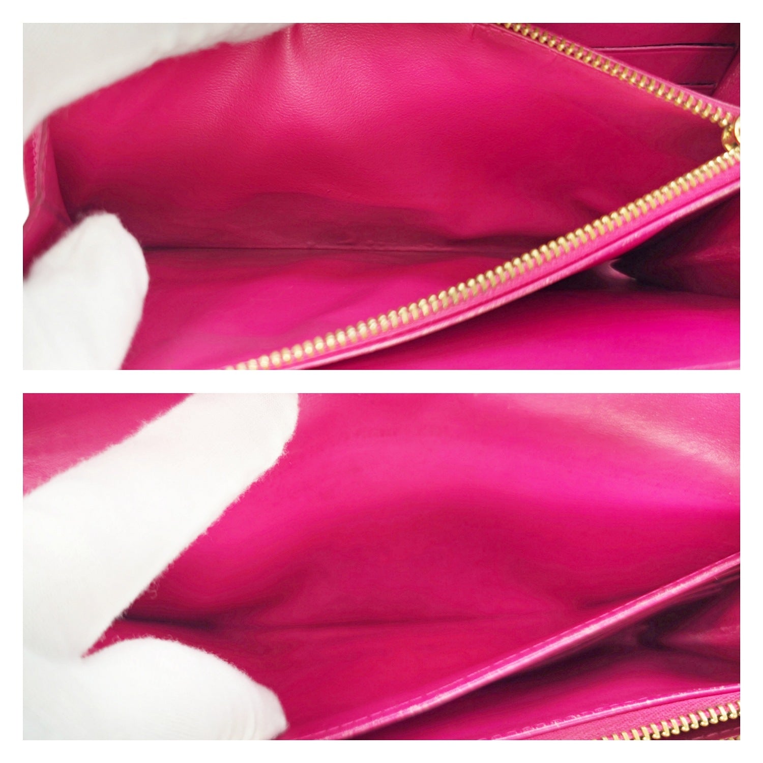 Louis Vuitton Monogram Sarah Vernis Wallet Rose Pop