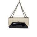 Chanel 2006 Chocolate Bar Lambskin Bicolor Kiss-Lock Flap