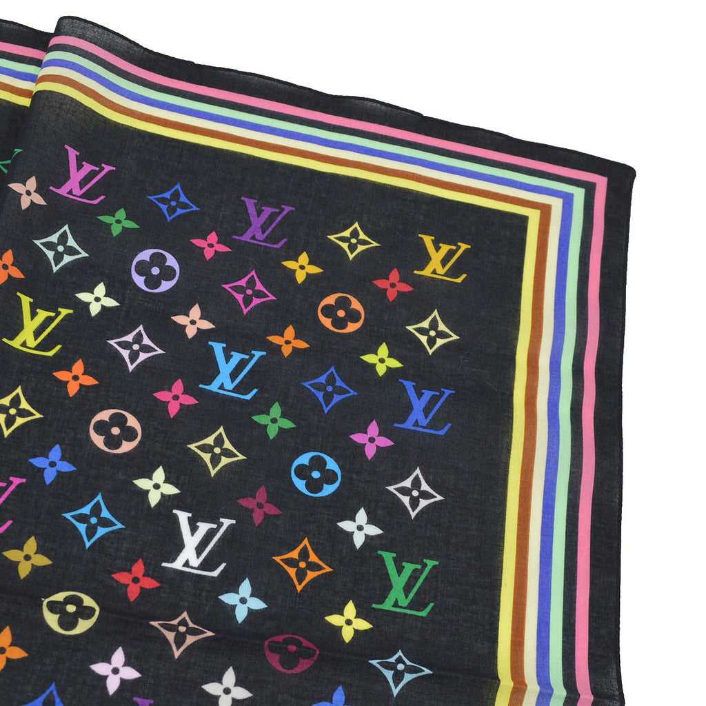 Louis Vuitton Monogram Multicolor Scarf M71912 Small Good