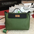 HM 24/24 Clemence Swift Green Silver Hardware For Women, Handbags, Shoulder Bags 11.4in/29cm