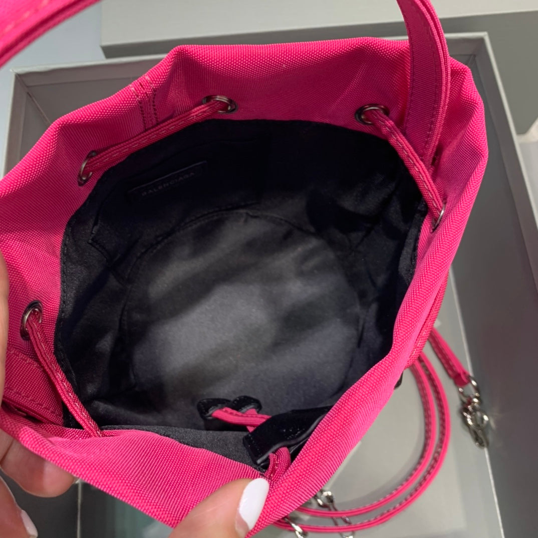 Balen Le Cagole MeGLAMIum Bucket Bag In Dark Pink, For Women,  Bags 11.8in/30cm