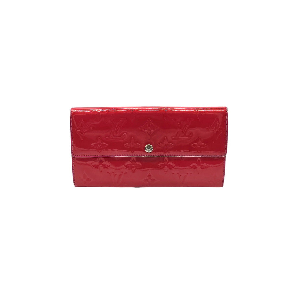 Louis Vuitton Monogram Sarah Vernis Wallet Rose Pop