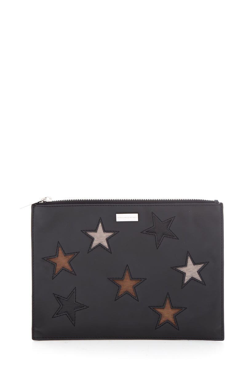 Stella McCartney Black Star Detail Pouch