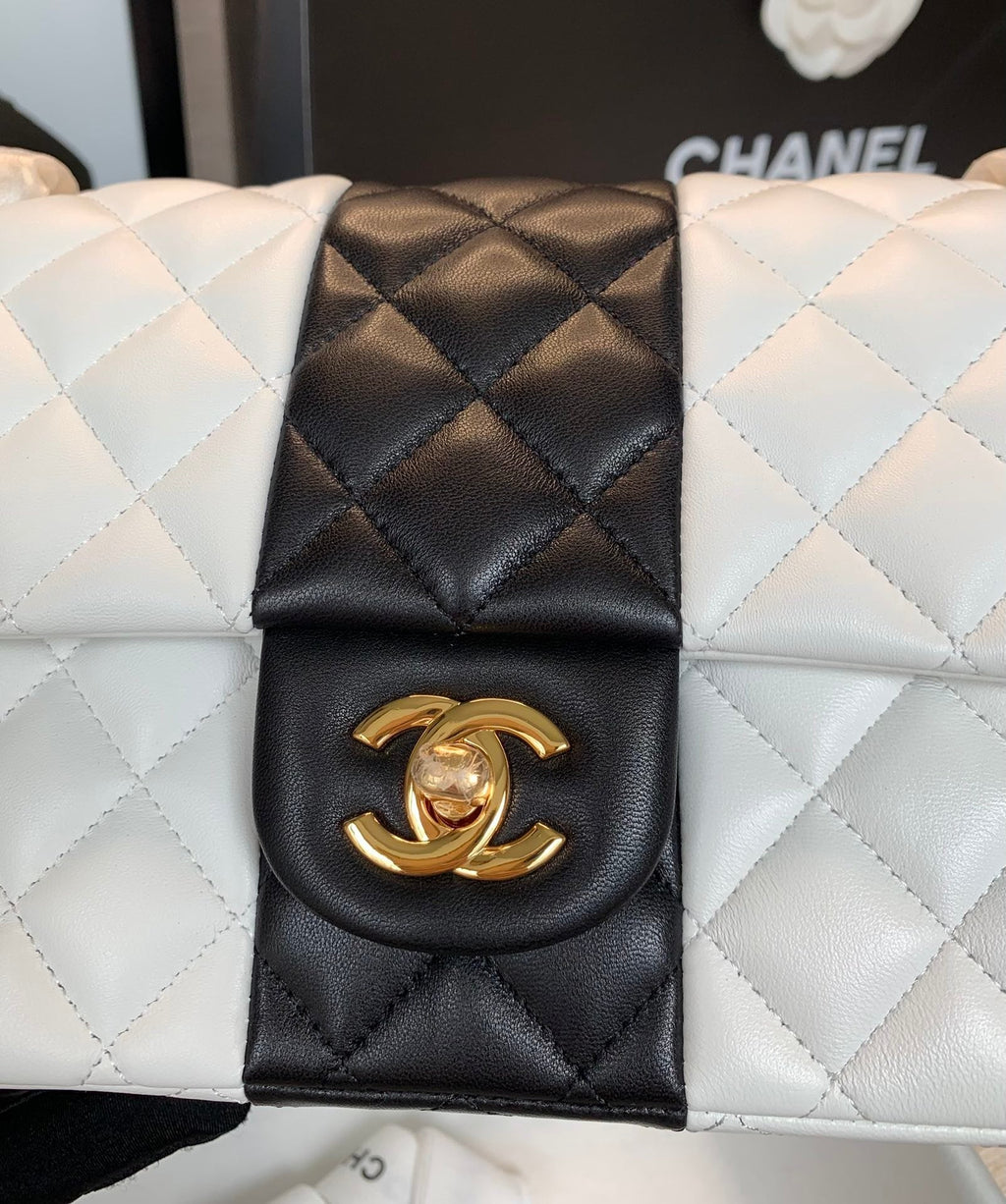 CHLMini GlamIap Bag White For Women 9.8in/25cm