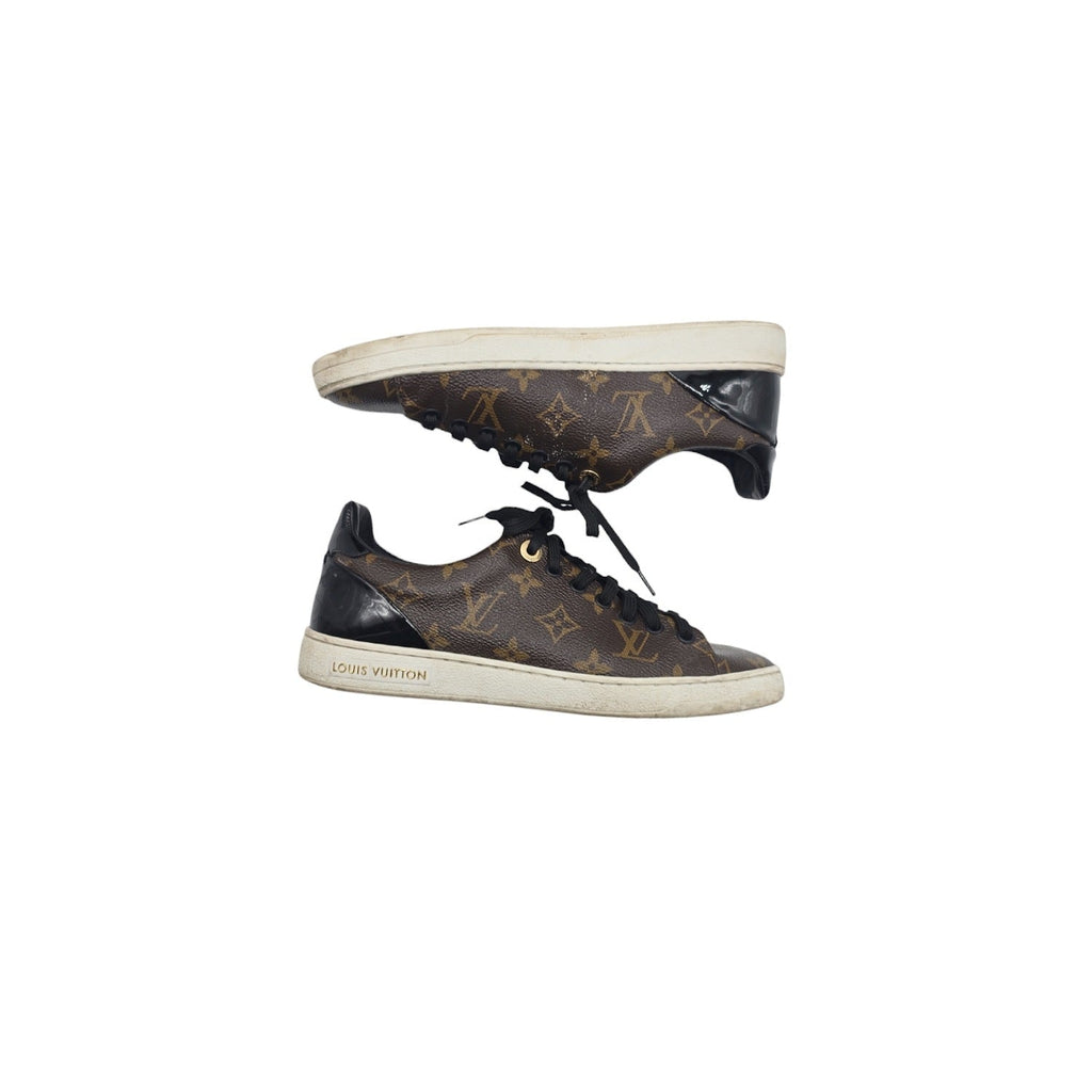 Louis Vuitton Monogram Canvas and Patent Frontrow Sneakers- Sz. 37
