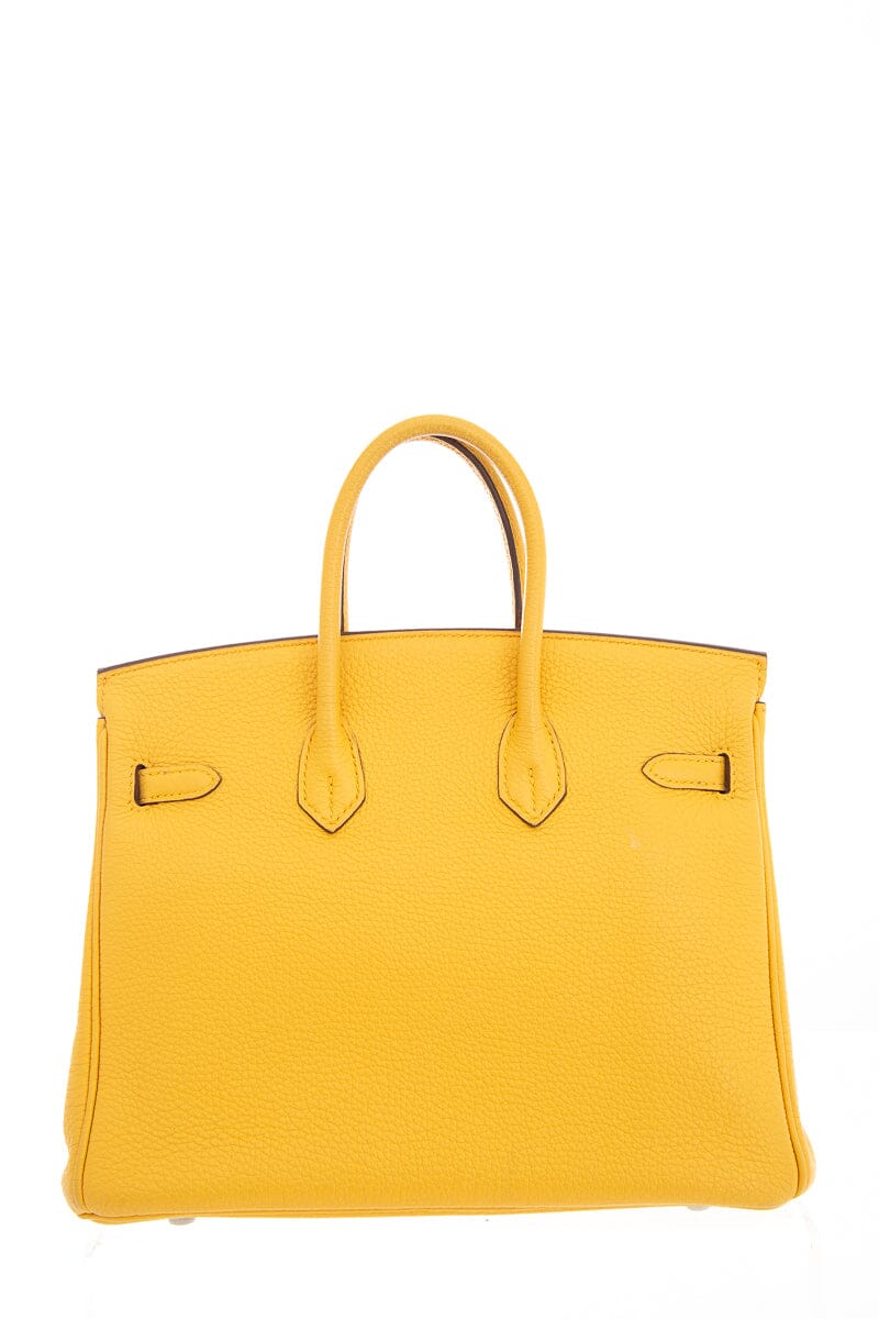HermÃƒÆ’Ã‚Â¨s 2009 Jaune Ambre Togo Birkin 25 W/ Palladium HW