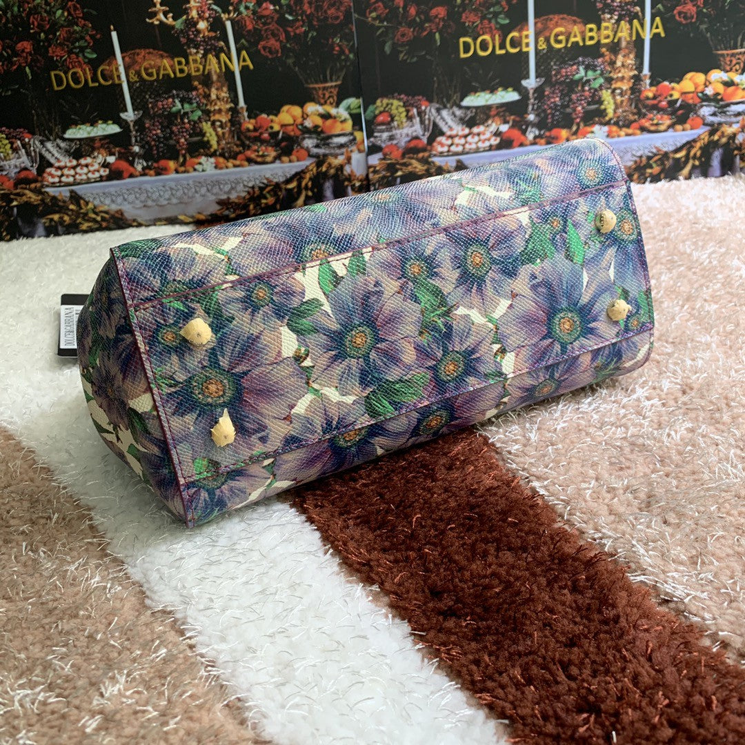 GLAMI MeGLAMIum Sicily Handbag Unique Print Motifs Muticolour For Women 10.2in/26cm GLAMI