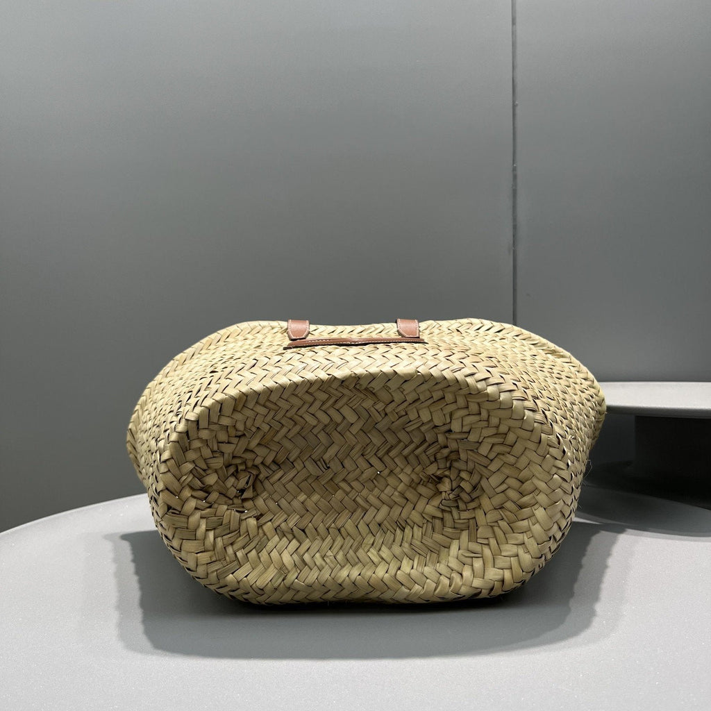 GLAMI Teen Triomphe GLAMI Classic Panier In Palm Leaves With Heart Patch Brown For Women 10in/25cm 194002DUI.04LUÃƒâ€šÃ‚Â 