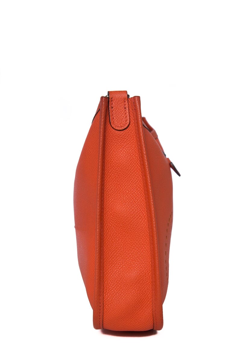 HermÃƒÆ’Ã‚Â¨s Orange Evelyne TPM Epsom  Handbag