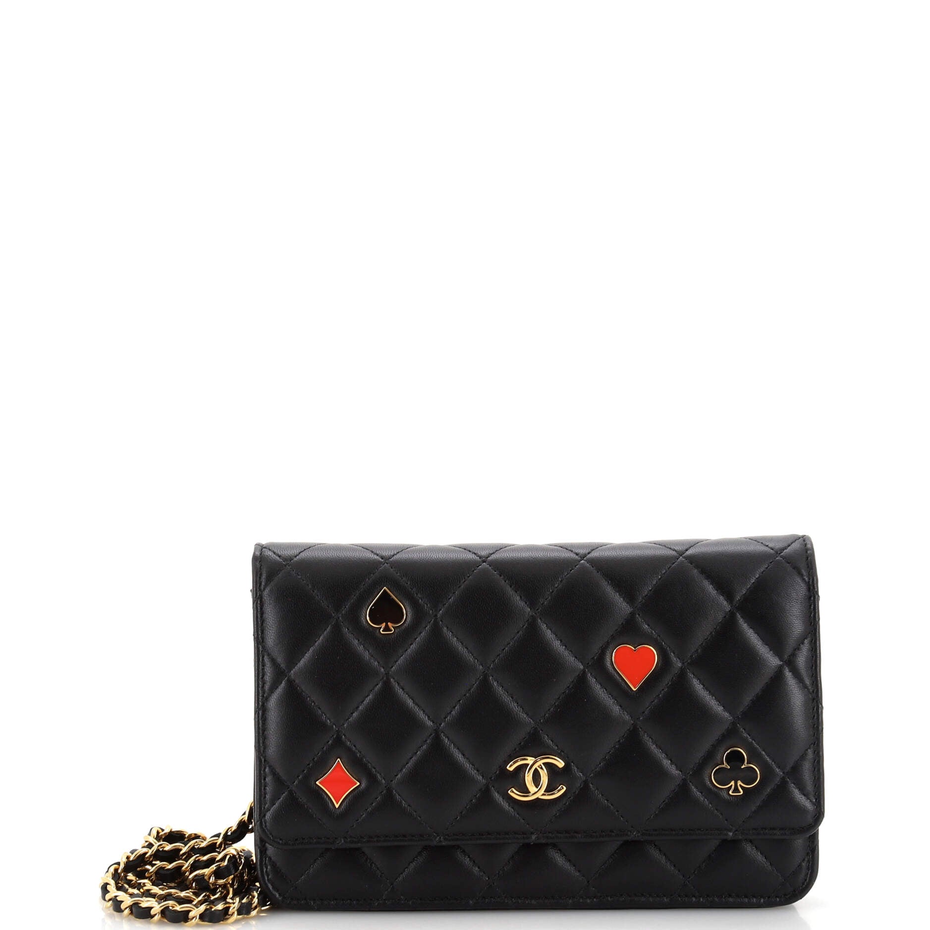 CHANEL Coco Casino Wallet on Chain Quilted Lambskin
