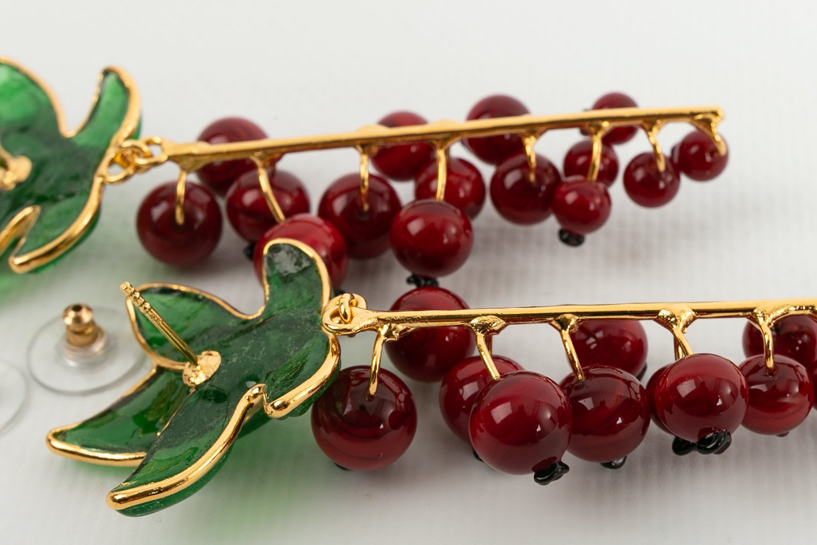 Boucles d'oreilles en pÃƒÆ’Ã‚Â¢te de verre Augustine