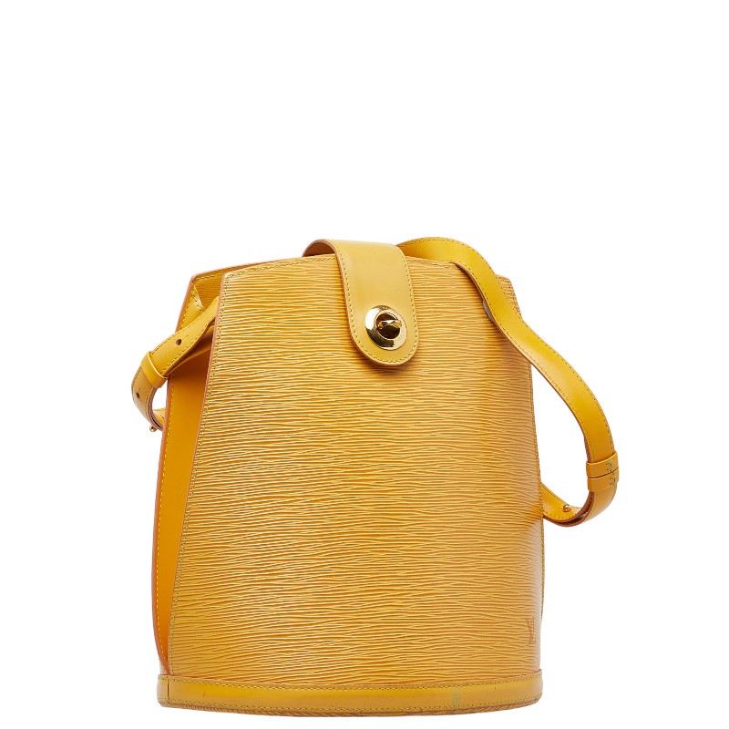 Louis Vuitton Epi Clooney Handbag M52259 Tasili Yellow Leather  Louis Vuitton