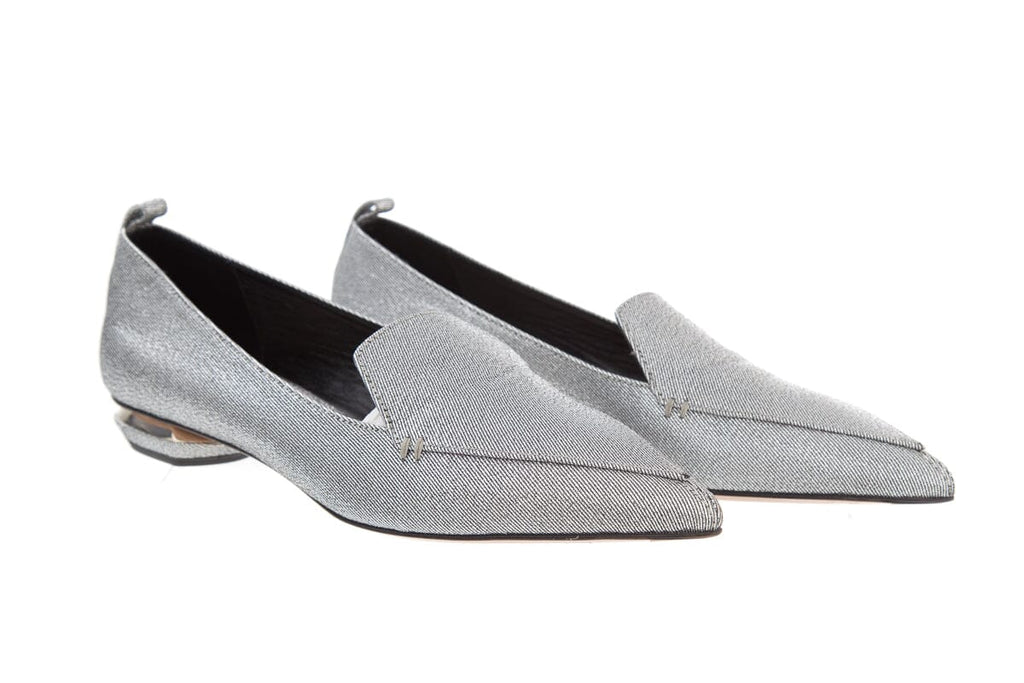 Nicholas Kirkwood Silver Flats SZ 39