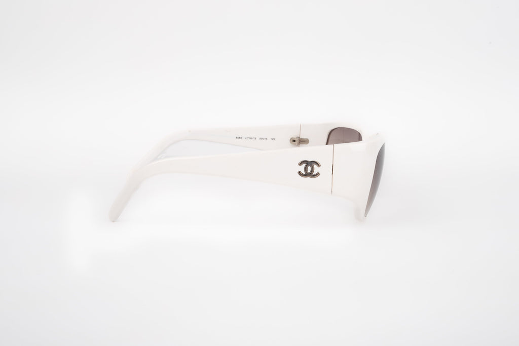 Lunettes de soleil blanches Chanel