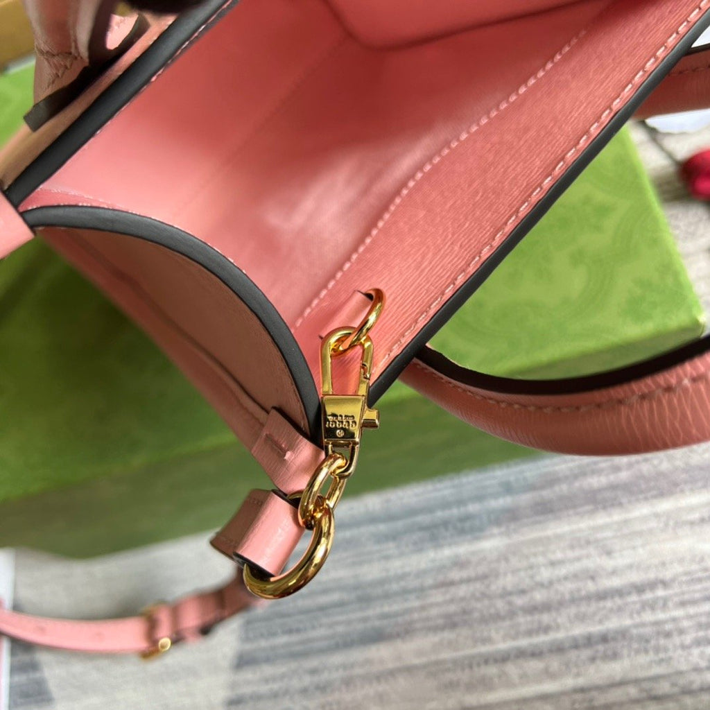 gg Bananya Print Mini Tote Bag Pink For Women, Women’s Bags 7.9in/20cm gg 671623 U5XAG 5964