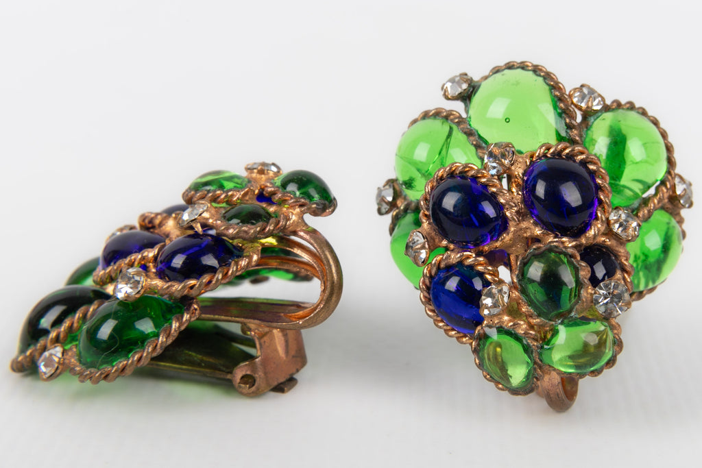 Boucles d'oreilles en pÃƒÆ’Ã‚Â¢te de verre