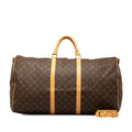 Louis Vuitton Monogram Keepall Bandouliere 60 Boston Bag Shower Bag 2WAY M41412 Brown PVC Leather  Louis Vuitton