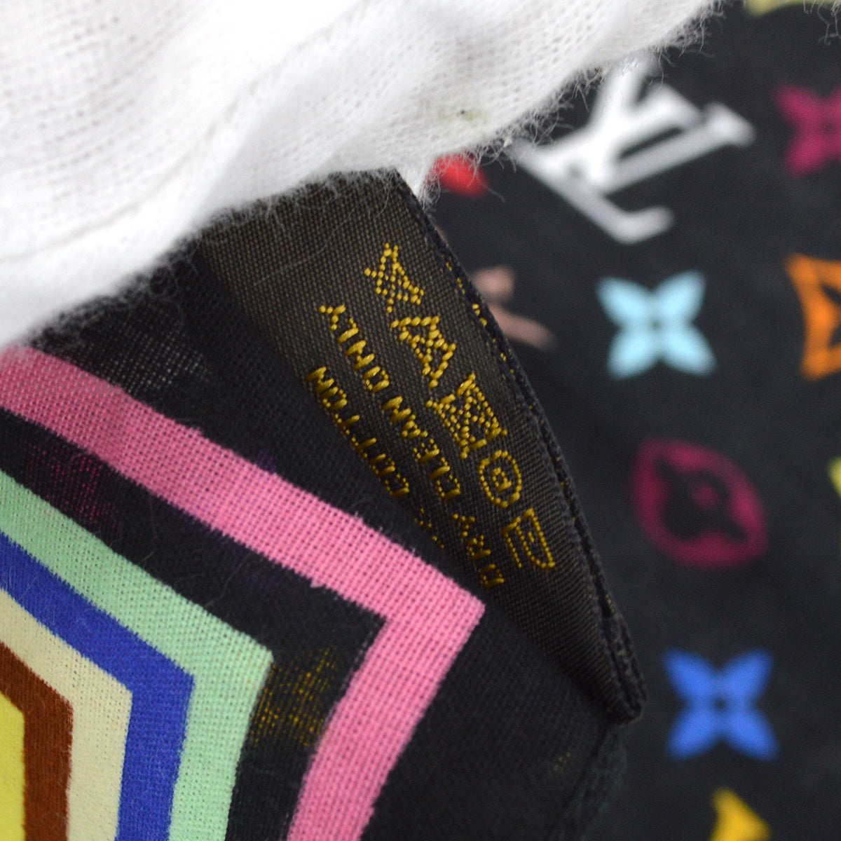 Louis Vuitton Monogram Multicolor Scarf M71912 Small Good