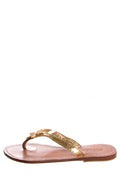 Mystique Brown & Gold Sandals SZ 6