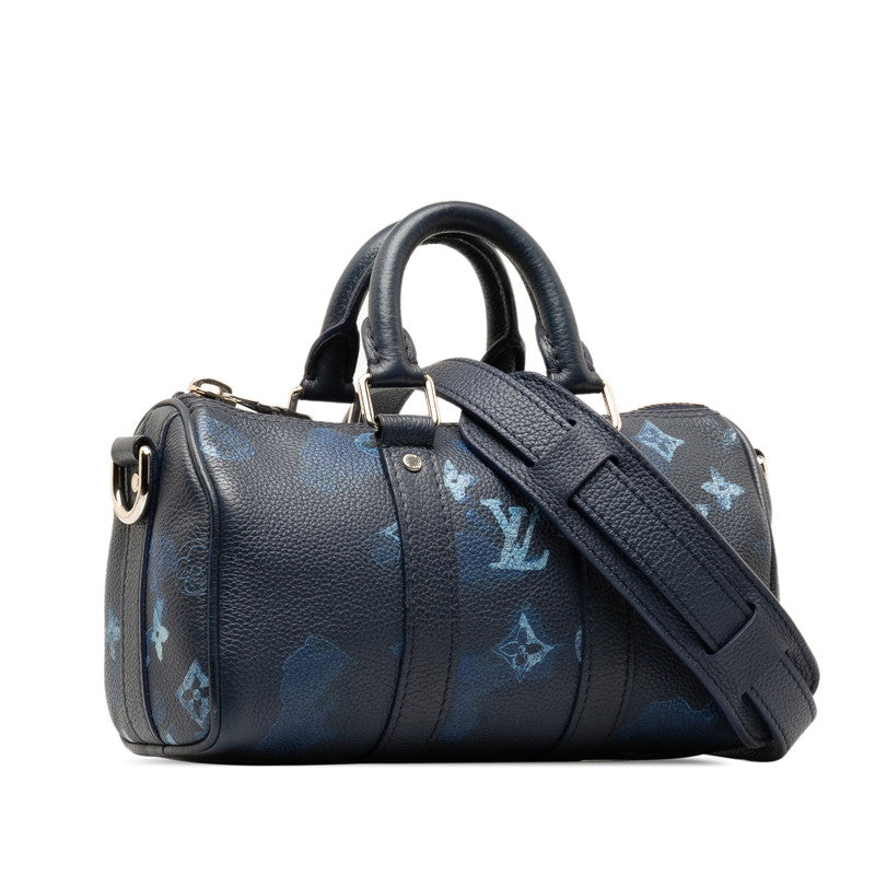 Louis Vuitton Monogram Water Keepall XS Mini Boston Bag Shoulder Bag 2WAY M57844 Water Color Navy PVC Leather  Louis Vuitton