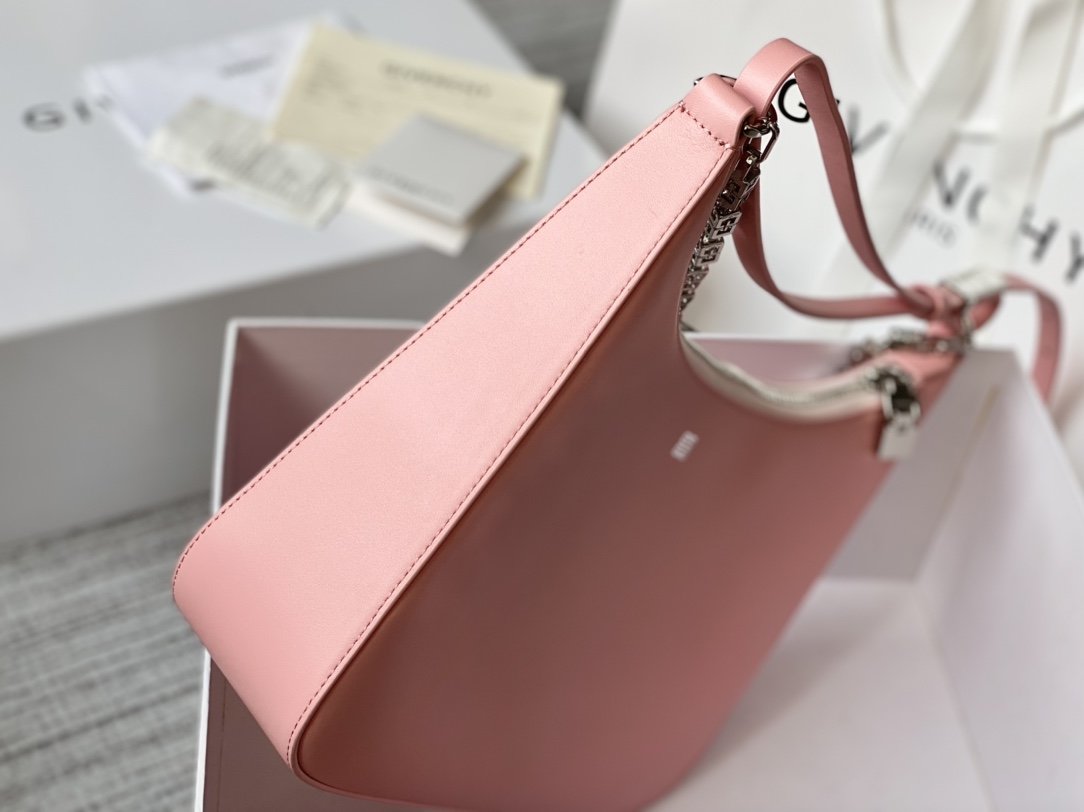 gv MeGLAMIum Moon Cut Out Bag Pink For Women, Handbags, Shoulder Bags 11.8in/30cm GVC