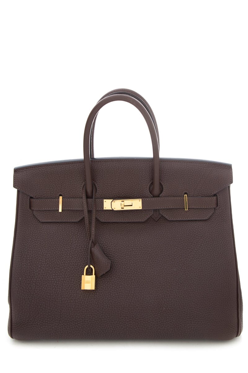 HermÃƒÆ’Ã‚Â¨s Chocolate 35 CM Birkin Handbag