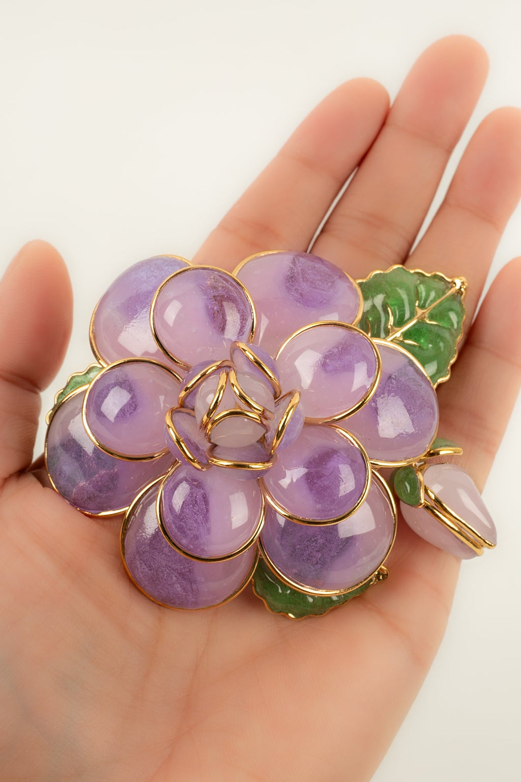Broche / pendentif fleur Augustine