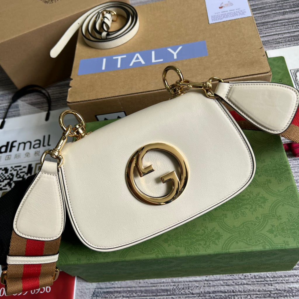 gg Blondie Mini Bag White For Women, Women’s Bags 8.7in/22cm gg‎ ‎698643 UXXAG 9161