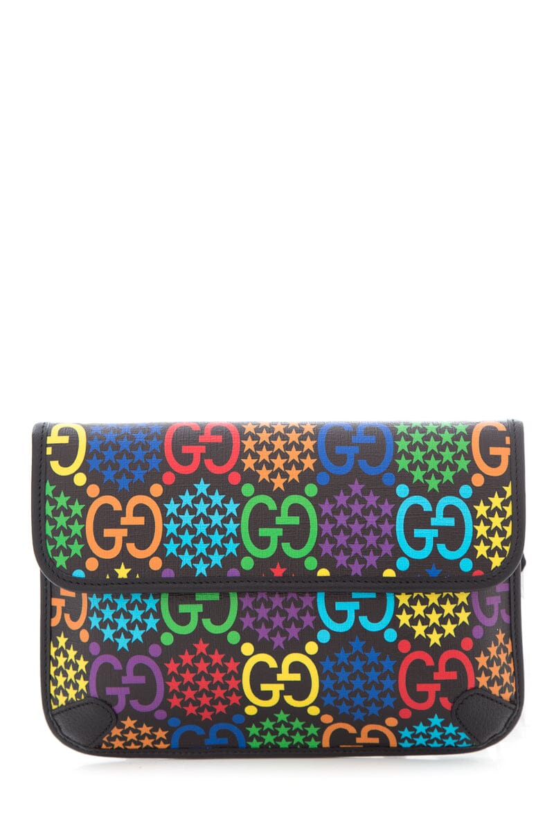 Gucci Multicolor GG Monogram Supreme Psychedelic Slim Belt Bag NWT