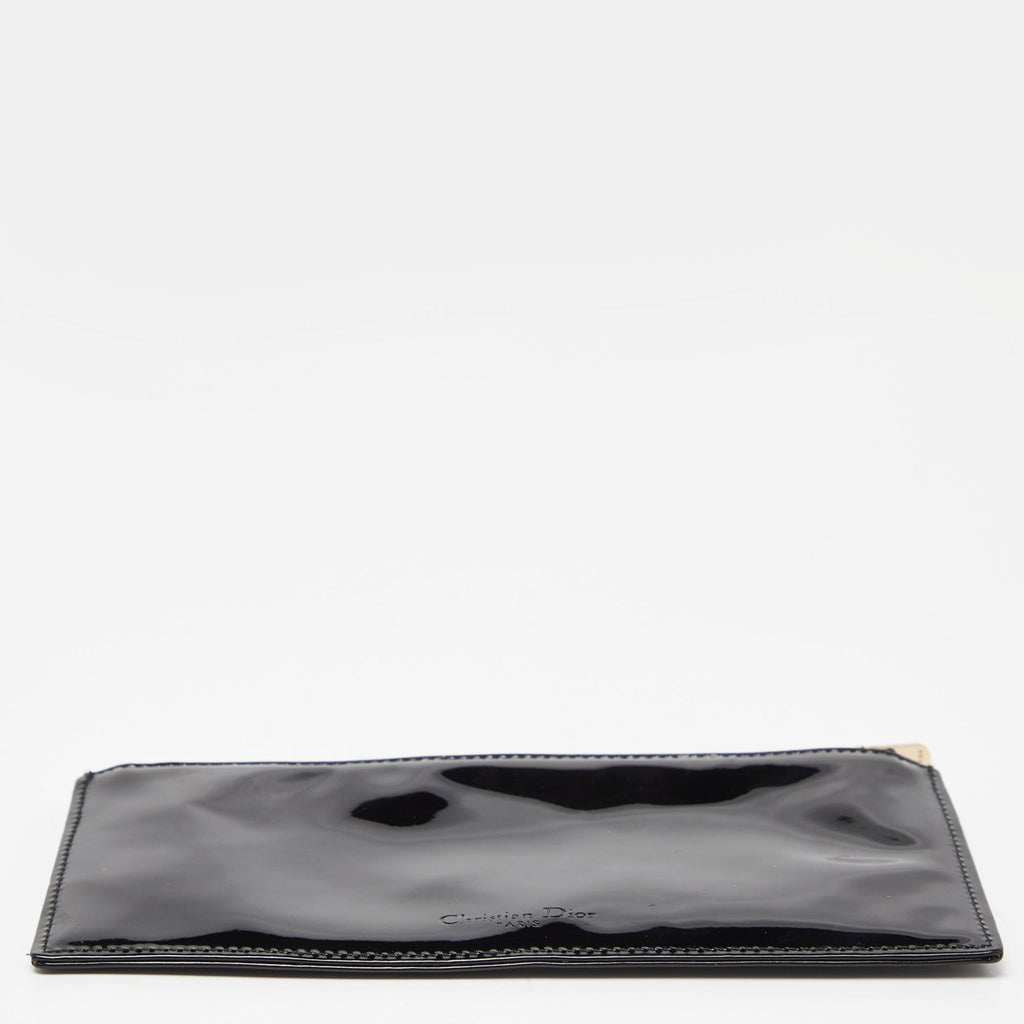 Dior  Patent Leather Zip Pouch