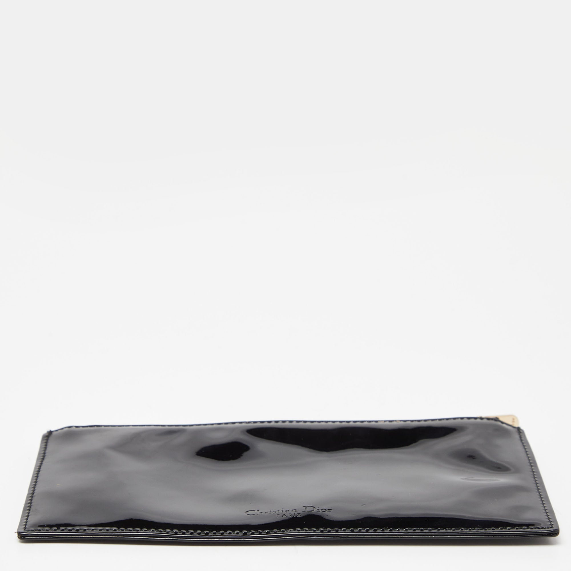 Dior  Patent Leather Zip Pouch