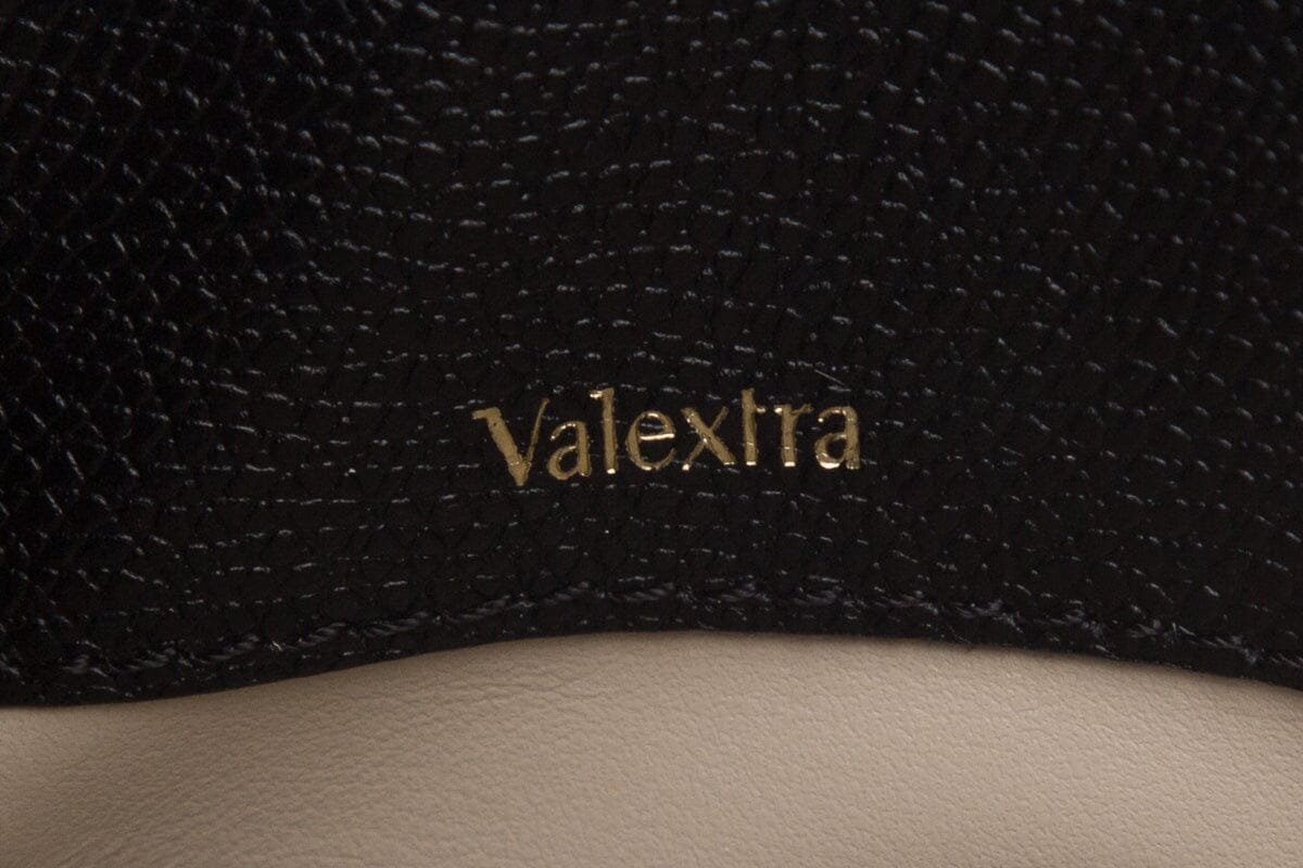 Valextra Black Weekend Medium Hobo Handbag