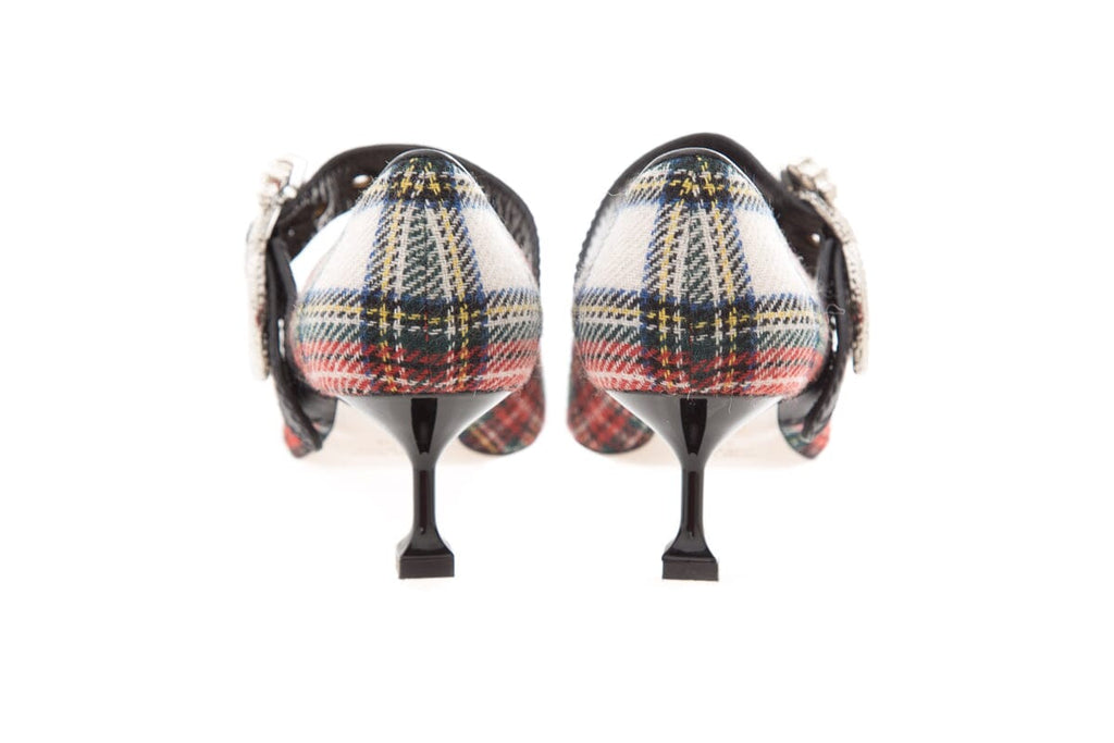 Miu Miu Plaid Kitten Heels SZ 39.5