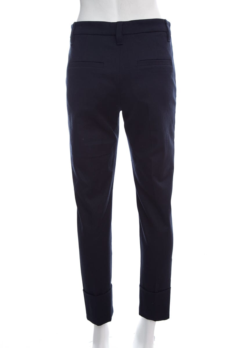 Brunello Cucinelli Navy Cotton Pants SZ 4 NWT
