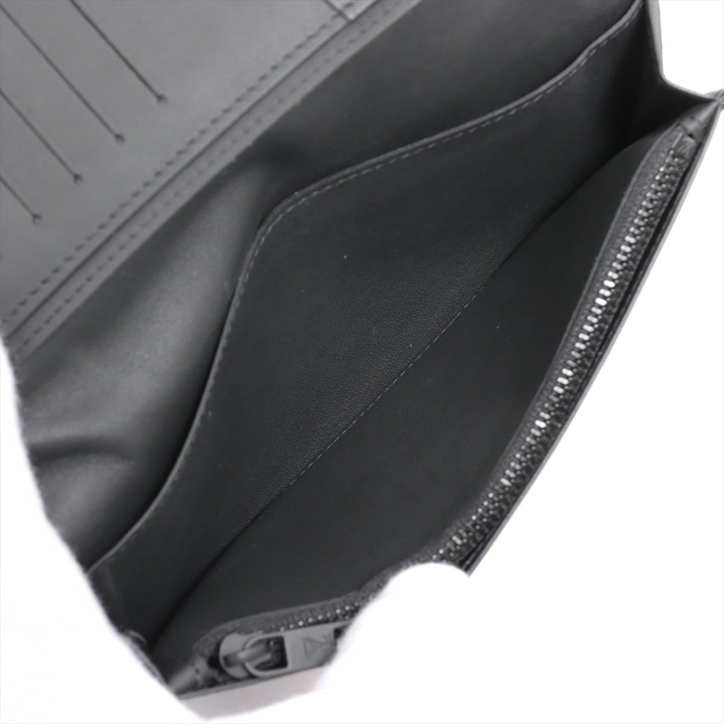 Louis Vuitton LV Aerogram Portefolio Braza M69980 Black Long   Wallet