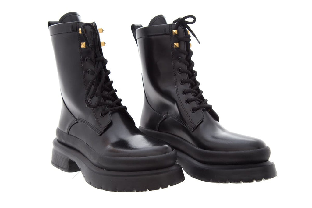 Valentino Black Boots with Rock Studs SZ 40 NWT