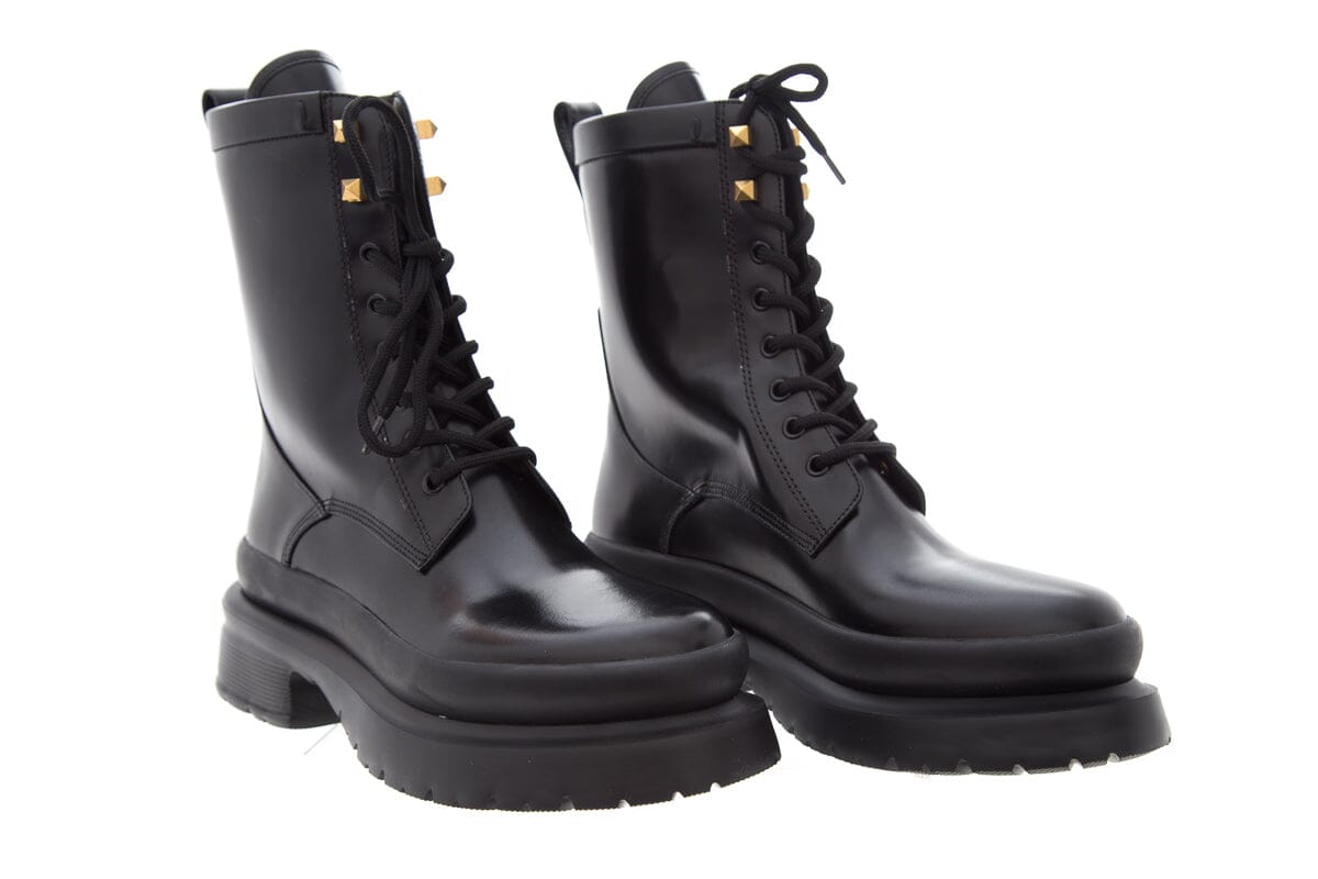Valentino Black Boots with Rock Studs SZ 40 NWT