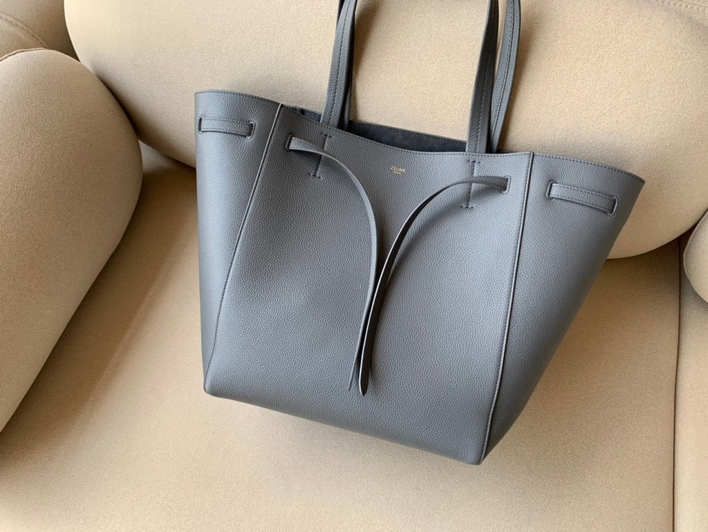GLAMI Small Cabas Phantom In Soft Grained Grey For Women 12in/31cm 189023TNI.10DC