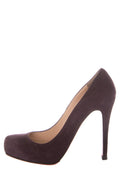 Christian Louboutin Eggplant Suede Pumps SZ 38.5