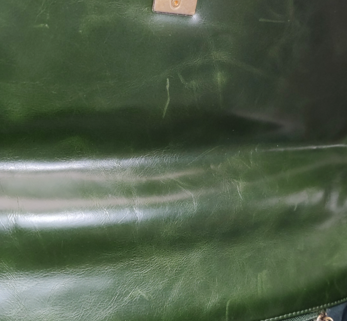 Preloved Chanel Coco Handle Bag Maxi Green 250105781012547