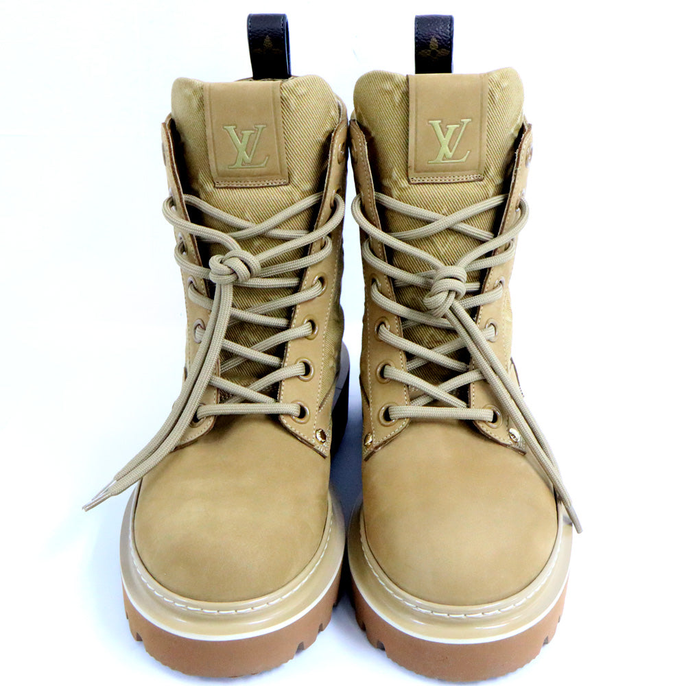 Louis Vuitton LV r Line Anchor Boots 7 26.0cm equivalent Beige Shoes  Shoes
