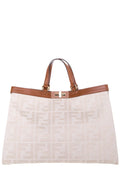 Fendi Ivory SS '21 Jacquard X Tote