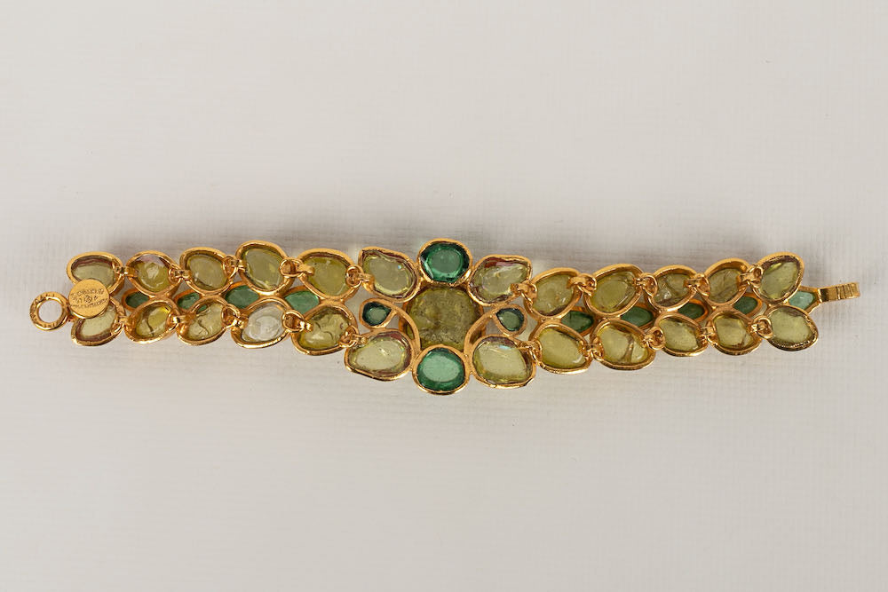 Bracelet en pÃƒÆ’Ã‚Â¢te de verre Chanel