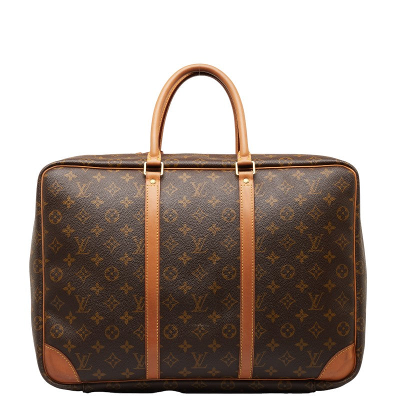 Louis Vuitton Monogram Sirius 45 Travel Bag Boston Bag M41408 Brown PVC Leather  Louis Vuitton