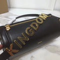 GLAMI The Kingdom Motif Barrel Bag In Black For Women, Bags 8.3in/21cm