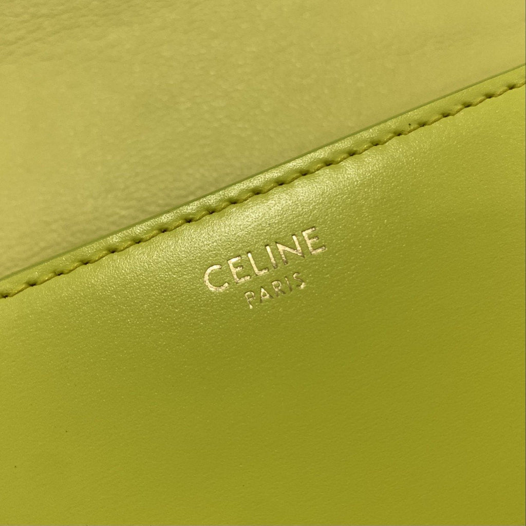 GLAMI Chain Shoulder Bag Cuir Triomphe Green For Women 7.9in/20cm