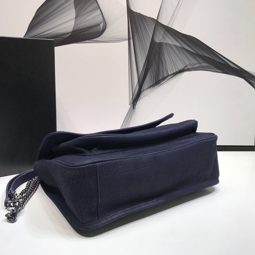 GLAMI Niki MeGLAMIum Chain Bag In-Embossed NavyÃ‚Â For Women 11in/28cm YSL