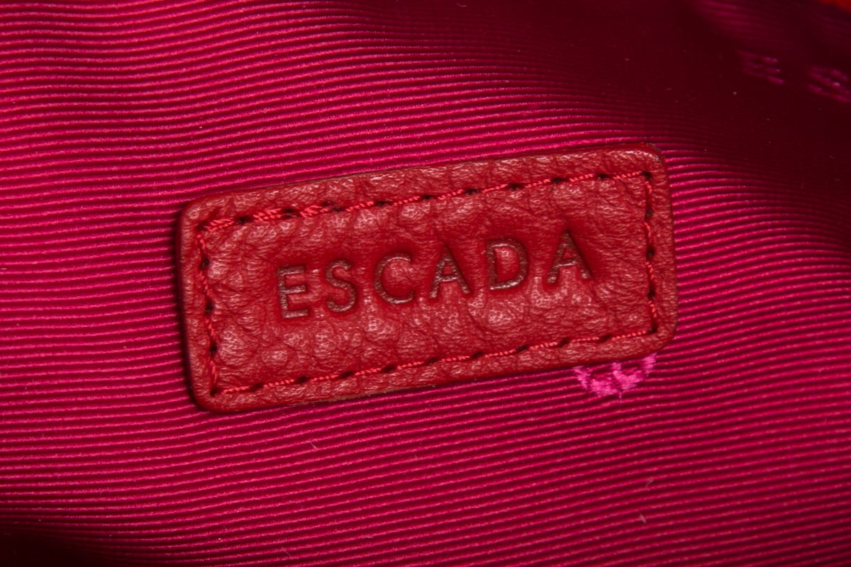 Escada Red Leather Pouch