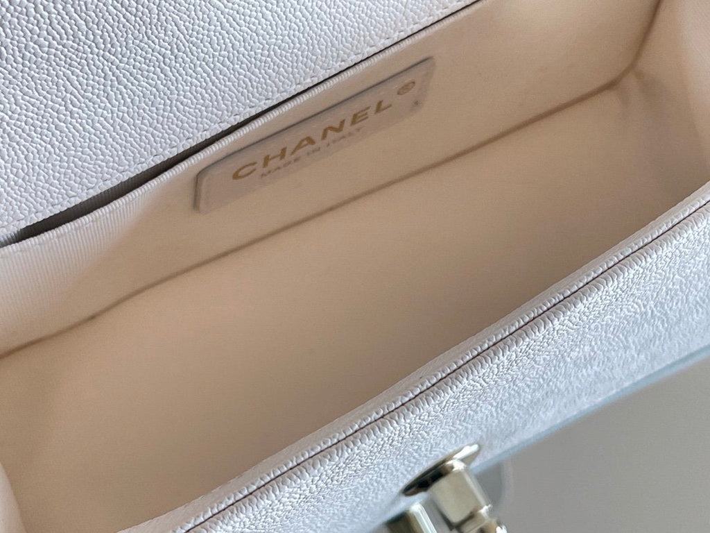 CHLMini Boy GlamIapbag White For Women 5.9in/15cm